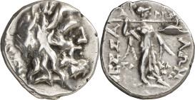 (S. I a.C.). Liga Tesalia. Estátera. (S. 2233 var) (CNG. IV, 210). Limpiada. 6,14 g. (MBC+).