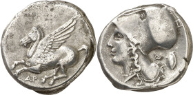 (330-280 a.C.). Akarnania. Argos Anfilochikon. Estátera. (S. 2258 var) (CNG. IV, 786 var). 8,40 g. MBC.