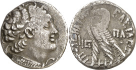 Egipto Ptolemaico. (66-65 a.C.). Ptolomeo XII, Neo Dionisos (80-58/55-51 a.C.). Tetradracma. (S. 7945 var) (BMC. VI, pág. 119, nº 31). 12,70 g. MBC-....
