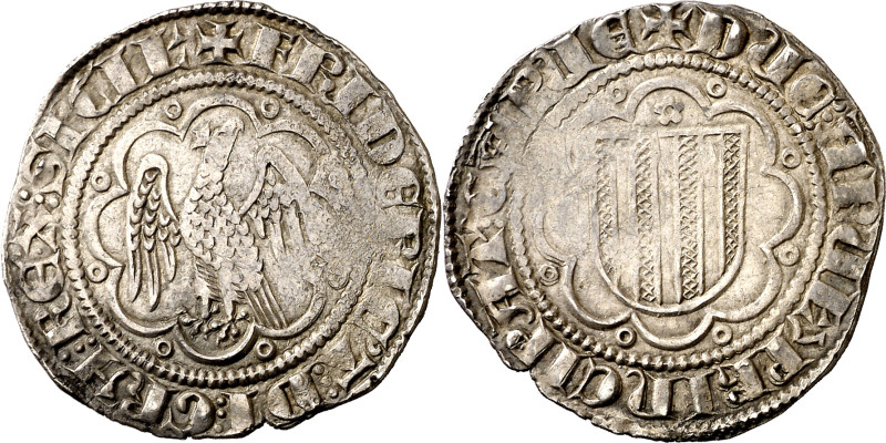 Frederic III de Sicilia (1296-1337). Sicília. Pirral. (Cru.V.S. 564) (Cru.C.G. 2...