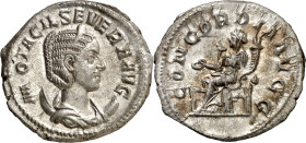 (247 d.C.). Otacilia Severa. Antoniniano. (Spink 9149) (S. 17) (RIC. 126). Anv.: M. OTACIL. SEVERA AVG. Su busto diademado y drapeado sobre creciente....