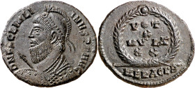(362-363 d.C.). Juliano II. Heraclea. AE 20. (Spink 19174) (Co. 151) (RIC. 106). Anv.: D. N. FL. CL. IVLIANVS P. F. AVG. Su busto acorazado a izquierd...
