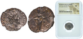 Rome Gallic Empire 269 - 270 BI Antoninianus - Victorinus (SALVS AVG) Billon Cologne Mint 3.2g NGC XF RCV III 11179 RIC V.2 67 Cohen 112