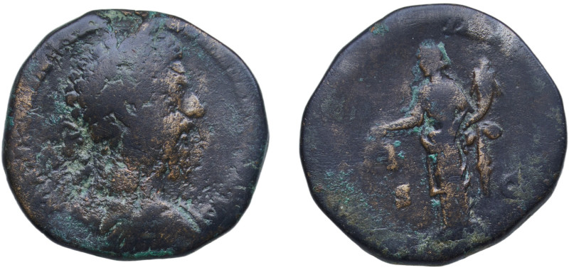 Rome Roman Empire 177 - 192 AE Sestertius - Marcus Aurelius (Aequitas) Bronze Ro...