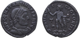 Rome Roman Empire 316 SARL AE Nummus - Constantinus I (SOLI INVICTO COMITI; with T*/F) Bronze Arelate Mint 3.45g VF RIC VII 80 OCRE ric.7.ar.80 RCV II...