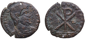 Rome Roman Empire 350 - 353 AE - Magnentius (SALVS DD NN AVG ET CAES; Ambianum) Bronze 8.12g VF