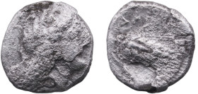 Greece (ancient) Metapontion Lucania 330 BC - 290 BC AR Nomos (Demeter & Ear of barley) Silver 6.48g VF