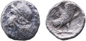 Greece (ancient) Tarentum Calabria 302 BC - 281 BC AR Drachm (Athena & Owl) Silver 2.73g VF HN Italy 1018 SNG ANS 1 1317-1319 BMC Gr/It 317 GCV 373 Vl...