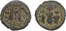 Byzantine states Byzantine Empire 610 - 641 CON 40 Nummi - Heraclius Copper Constantinopolis Mint 9.08g VF