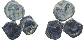 Iberia (ancient) 3rd - 1st Centuries BC AE Coinage (Lot with 3 coins) Bronze VF