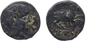 Iberia (ancient) City of Sekaisa Belli people 100 BC - 51 BC AE Bronze 8.69g VF ACIP 1560 CNH 40 FAB 2131