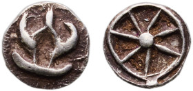 Myanmar Kingdom of Thaton 501 - 700 3 Ratti (Sudhammapura) Silver (.980) Sudhammapura Mint 0.46g XF Kri/Mih A46