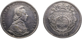 Austria Bishopric of Salzburg Holy Roman Empire 1785 M 1 Thaler - Hieronymus von Colloredo Silver (.833) Salzburg Mint 28g AU KM 435 Zöttl 3209-3222 D...