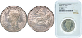 Luxembourg Principalty 1946 50 Francs - Charlotte (John the Blind) Silver (.835) Brussel Mint (100000) 12.5g NGC UNC Cleaned L 294 Weiller 284 KM 48 S...