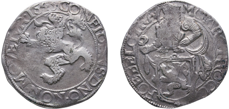 Netherlands Dutch Republic Province of Utrecht 1641 1 Daalder "Leeuwendaalder" S...