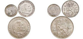Netherlands Kingdom 1940 - 1959 Coinage (Lot with 3 coins, Weight all 25.13gr) Silver Utrecht Mint UNC