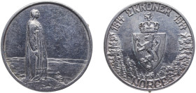 Norway Kingdom 1914 2 Kroner "Mor Norge" - Haakon VII (Constitution) Silver (.800) Kongsberg Mint (225600) 15.01g AU KM 377