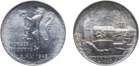 Norway Kingdom 1980 200 Kroner - Olav V (Liberation) Silver (.625) Kongsberg Mint (298399) 27.2g BU KM 425