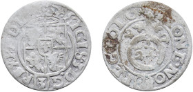 Polish–Lithuanian Commonwealth 1622 Półtorak / 3 Polker - Sigismund III Vasa Silver (.700) Bydgoszcz Mint 0.97g VF Górecki B.22 KM 41
