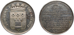 Belgium Kingdom 1875 Jeton - Conseil Municipal De Tournai Silver 13.48g UNC