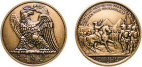 France Republic ND Medal - Napoleon in Egypt (Restrike) Bronze 47.82g UNC