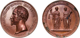 Germany Duchy of Saxe-Meiningen German states 1846 Medal - Bernhard Erich Freund 25-jähriges Regierungsjubiläum Bronze 42.08g UNC