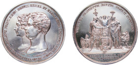 Germany Kingdom of Prussia German states 1823 Medal - Auf seine Vermählung in Berlin mit Elisabeth Luise von Bayern Silver 42.36g UNC