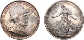 Germany Second Empire 1895 Medal - Otto Von Bismarck 80th Birthday Silver 27.52g PL