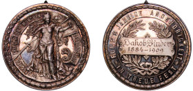 Germany Second Empire 1909 Medal - 25th Anniversary of membership of the Deutscher Krieg Bund Edge marked: SILBER 990 Silver 33.2g PL Mount Removed 12...