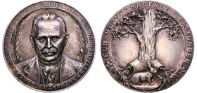 Germany Weimar Republic ND Medal - Karl Marpmann Copper silver plated 84.76g UNC