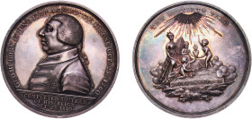 Great Britain United Kingdom 1810 Medal - George III (Golden Jubilee) Silver 60.72g UNC BHM 686
