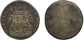 Italy Republic of Genoa Italian states ND Poids Monétaire Souverain D'or Brass 6.24g XF