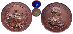 Spain Kingdom 1877 Medal - The Centenary of the Academy of Metals Bronze 167.69g UNC