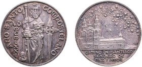 Spain Nationalist Government 1971 Medal - Santiago de Compostela Silver 23.53g UNC