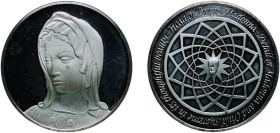 United States Federal republic ND FM Medal - The Genius of Michelangelo (Bruges Madonna) Silver (.925) The Franklin Mint 36.73g PF
