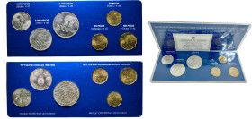 Argentina Federal Republic 1977 Coinage Set (World Football Championship; Set with 5 Coins, with 3 silver coins weight all 50gr) BU