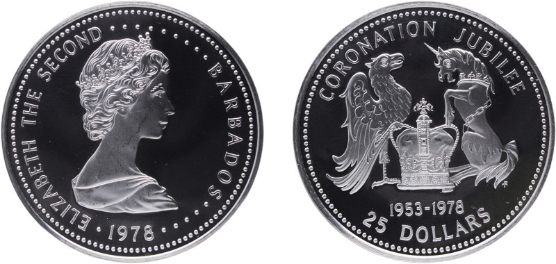 Barbados Constitutional Monarchy Within The Commonwealth 1978 FM 25 Dollars - El...