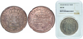 Brazil Portuguese colony 1816 B 960 Réis - João Prince Regent Silver (.896) Bahia Mint (2394441) 26.89g NGC AU 50 KM 307
