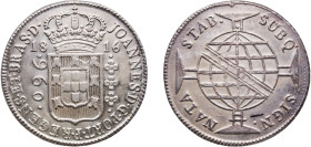 Brazil Portuguese colony 1816 B 960 Réis - João Prince Regent Silver (.896) Bahia Mint (2394441) 26.8g XF KM 307
