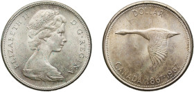 Canada Commonwealth 1967 1 Dollar - Elizabeth II (Confederation) Silver (.800) Ottawa Mint (6767496) 23.33g UNC KM 70 Schön 72