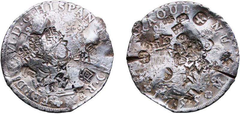 Mexico Spanish colony 1755 Mo MM 8 Reales - Fernando VI Silver (.917) Mexico Cit...