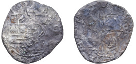 Spain Kingdom 16th Century 4 Reales - Philip II "COB" Silver 12.19g VF