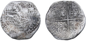 Spain Kingdom 16th Century 4 Reales - Philip II "COB" Silver 14.57g VF