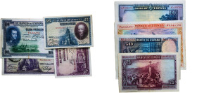 Spain Kingdom 1925 - 1928 Banknotes (Lot with 4 Banknotes) Paper XF