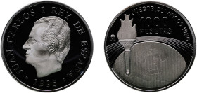 Spain Kingdom 1995 M 1000 Pesetas - Juan Carlos I (Atlanta '96) Silver (.925) Madrid Mint (67743) 13.5g PF KM 952