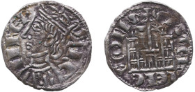 Spain Kingdom of Castile and Leon 1286 - 1288 Denier - Sancho IV Billon Cuenca Mint 0.76g AU AB 298