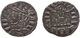 Spain Kingdom of Castile and Leon 1286 - 1288 L Dinero "Cornado" - Sancho IV Billon Leon Mint 0.85g AU AB 299