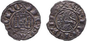 Spain Kingdom of Castile and Leon 1295 - 1312 Denier - Ferdinand IV Billon Cuenca Mint 0.63g VF Rim Damage AB 322