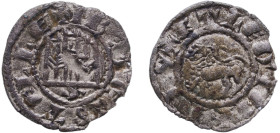 Spain Kingdom of Castile and Leon 1295 - 1312 S Denier - Ferdinand IV Billon Seville Mint 0.66g VF AB 325