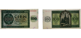 Spain Nationalist Government 1936 100 Pesetas Paper UNC P 101